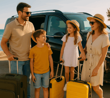 Family enjoying a holiday in Turkey with VIP Turkey Transfer services.